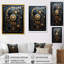 «Esoteric Knowing In Teal and Gold» sur impression sur toile-284884098-284884111