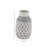 Ceramic Decorative Vase with Diamond Pattern-24388444