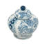 Vase de rangement décoratif bleu et blanc en porcelaine
