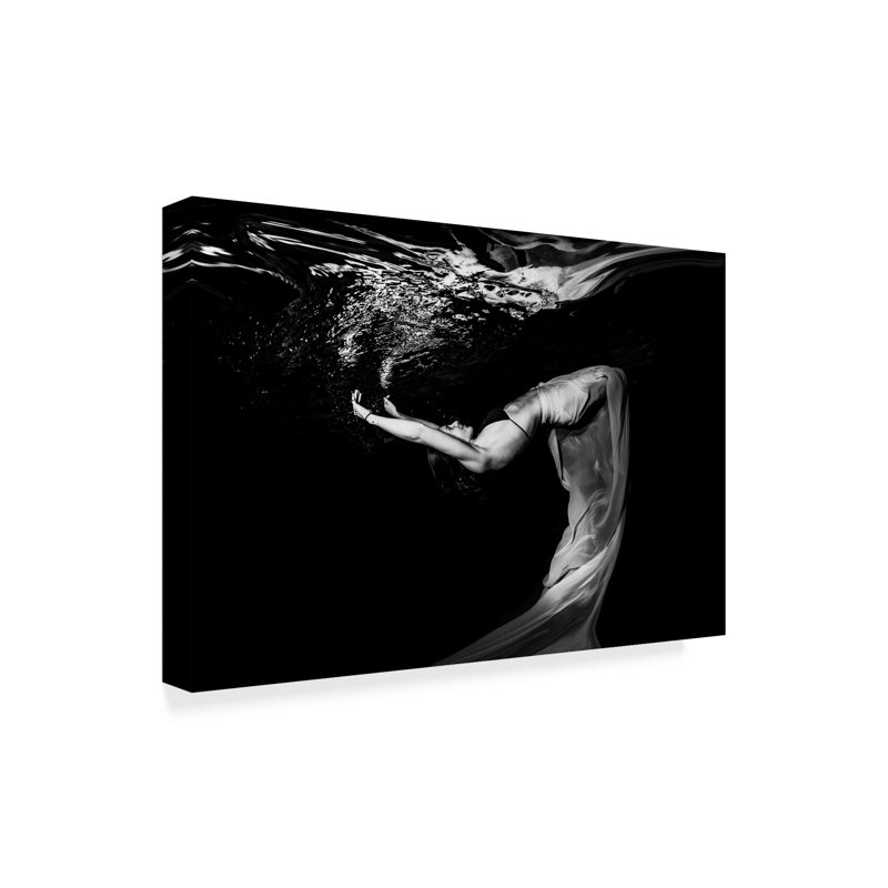 « flow water », reproduction de photo sur toile tendue, H 16 po x l 24 po x P 2 po