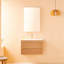 Meuble-lavabo mural simple 30 po avec lavabo en céramique-372194519