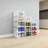 Transparent Stackable Shoe Box Set With Front Opening