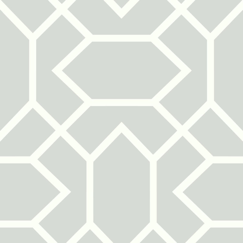 Rouleau de papier peint adhésif moderne L 16,5 pi x l 20,5 po Runkle, Gris clair