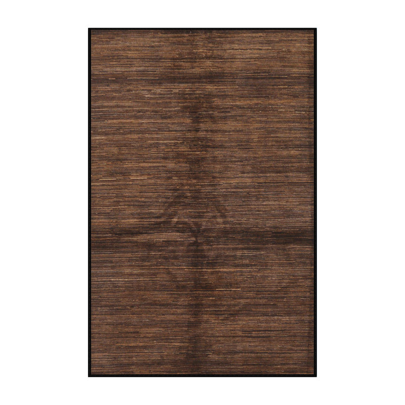 Tapis abstrait à motif abstrait moderne, Rectangle 5 pi x 7 pi