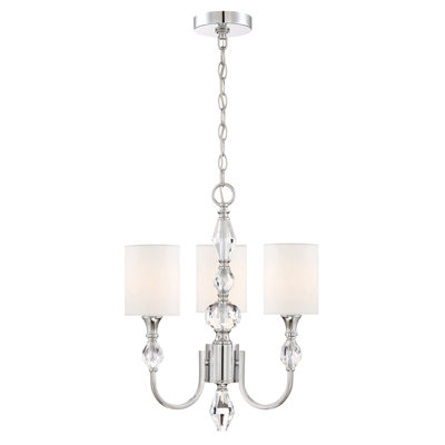 Berrin 3 - Light Steel Dimmable Chandelier