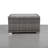 Mixed Grey Slatted Side Table with Aluminum Top – Fully Assembled