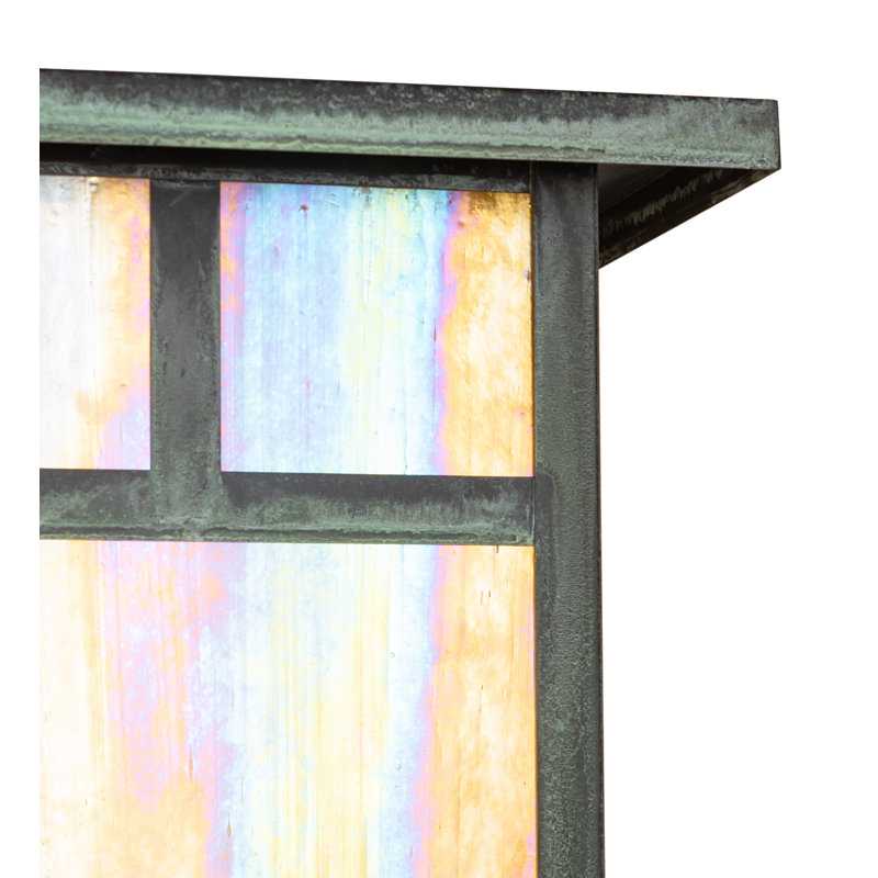 Applique murale 12 "large" Hyde Park "T" Mission, Vert-de-gris, Beige