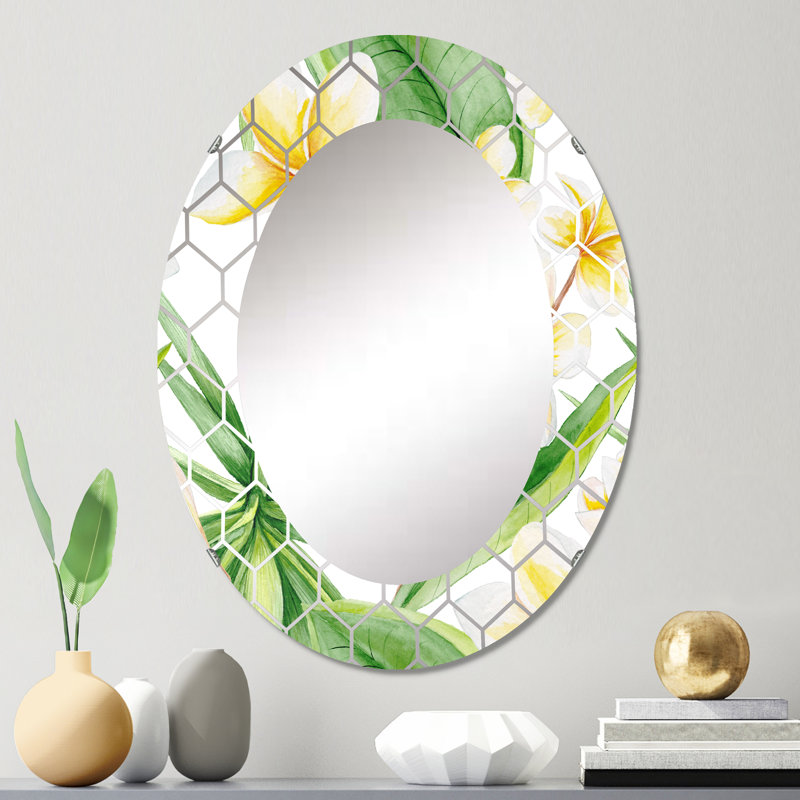 Miroir mural traditionnel Tropical, 30 po x 20 po