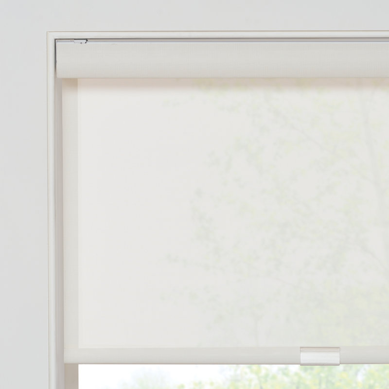 Room Darkening Roller Shade, White, 45"W x 72"L