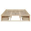 Lit plateforme avec 6 tiroirs de rangement-851631218