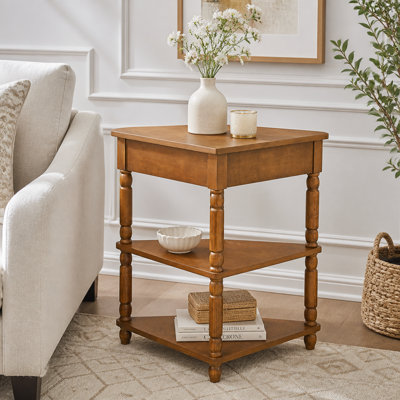 Petite table d'angle 33,8 po
