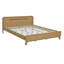 Grand lit en pin massif, solide et stable, sans sommier, couleur jaune rustique-30376603-30376602