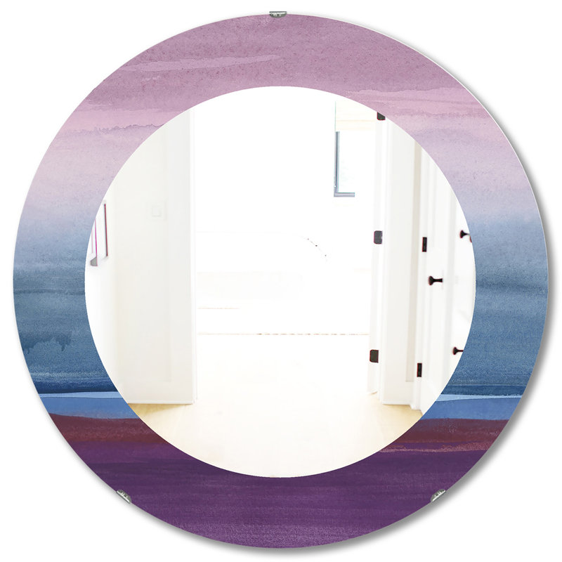 Bridge I Mid Century Accent Mirror, 20" W x 30" H, Omber