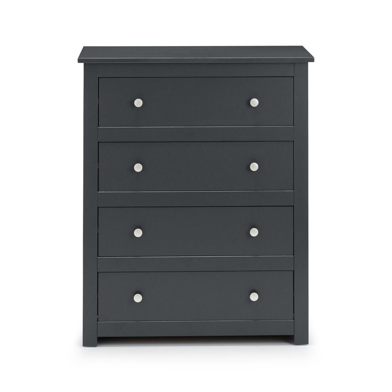 Payeur 85cm W 4 - Drawer Chest of Drawers, Black