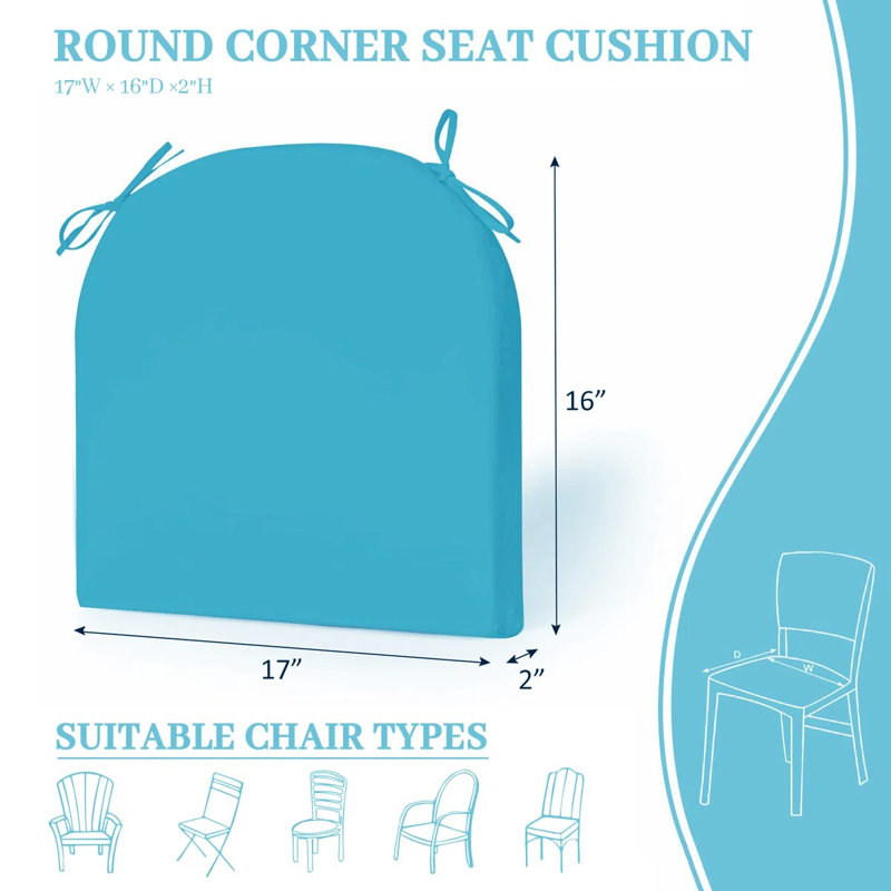 Outdoor Seat Cushion, Blue