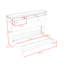 Lit escamotable simple avec 3 tiroirs