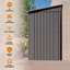 Outdoor Storage Shed with Sloping Roof, 2 vents and 1 Side Open Door