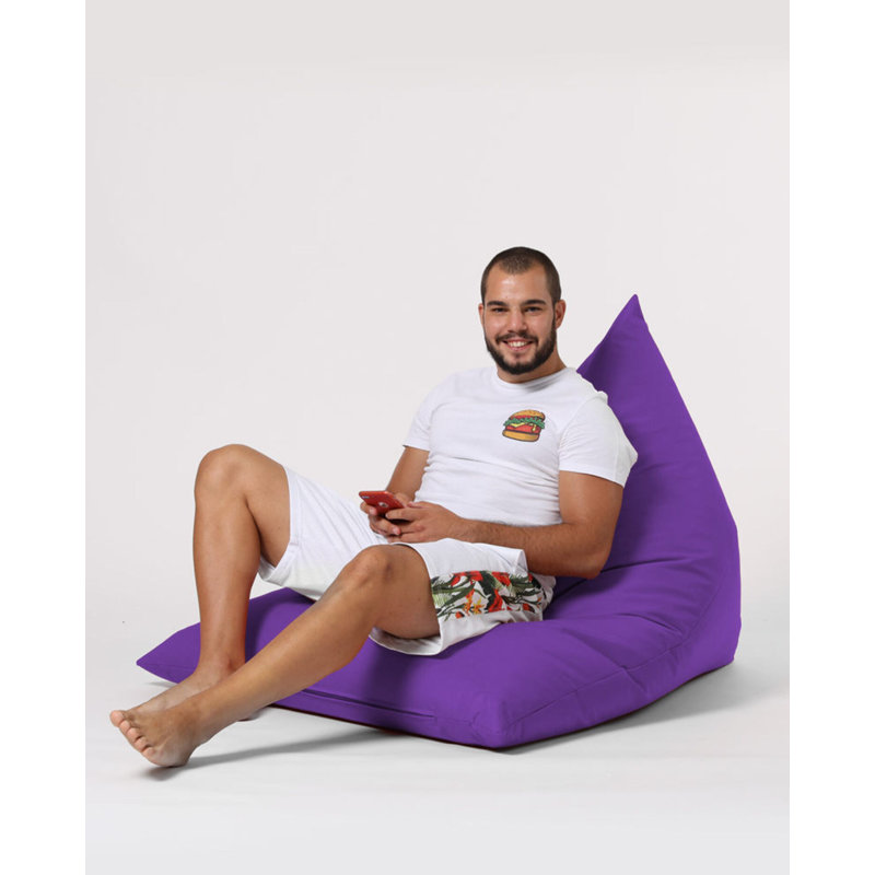 Original Purple Garden Bean Bag Chair, 57.1 x 13.8 x 35.4 inches | 100% Waterproof Polyester, Filled with Recycled Styrofoam Bead Foam (EPS) | Maximum Weight Capacity: 440 lbs, Perfect for Modern Outdoor Entertainment