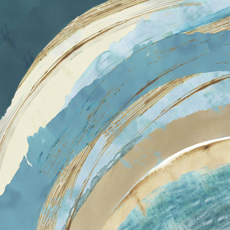 Making Blue Waves I by Flora Kouta - Wrapped Canvas Painting, 91cm H x 91cm W