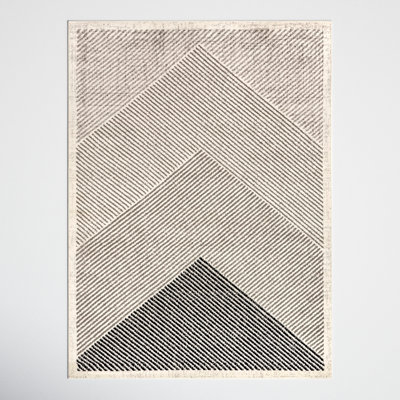 Modern Mountain Striped Area Rug