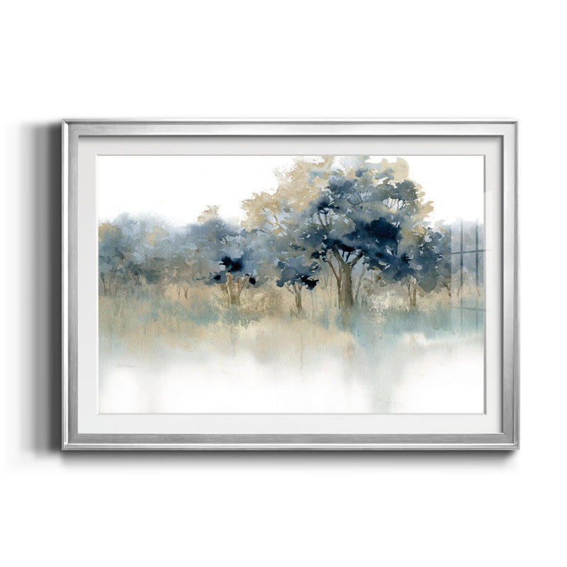 Waters Edge II - Cadre photo, reproduction d'art sur papier, Argent, H 18,5 po x l 24,5 po x P 1,5 po