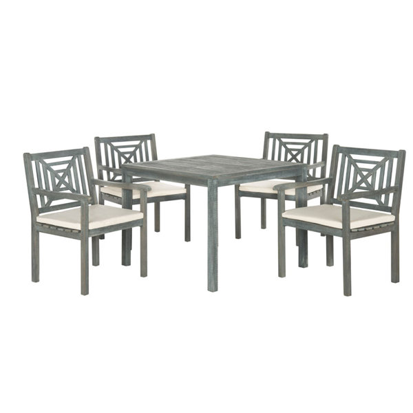 Scandinavian Corrigan Studio® Teak Patio Dining Sets You'll Love 