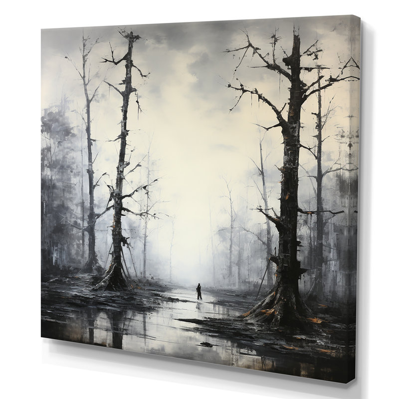 Winter Forest Solitude - impression, Toile tendue, H 36 po x l 36 po x P 1,5 po
