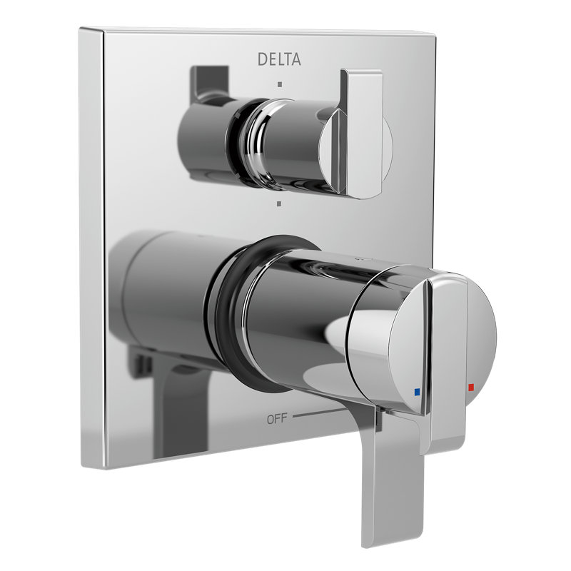 Garniture thermostatique avec poignée double Ara Series 17T, Chrome