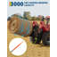 Lance à balles robuste - lance à foin 49 po, fourche d'une capacité de 3000 lb pour les tracteurs et les chargeuses compactes - écrou hexagonal et manchon inclus - orange - avec manchon-723494836