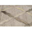 Tapis argenté en cuir 5X8