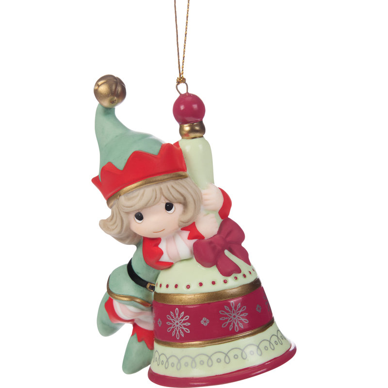 Ornement en forme de cloche de Noël Precious Moments