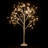 4' Snowy Artificial Lighted Birch Tree