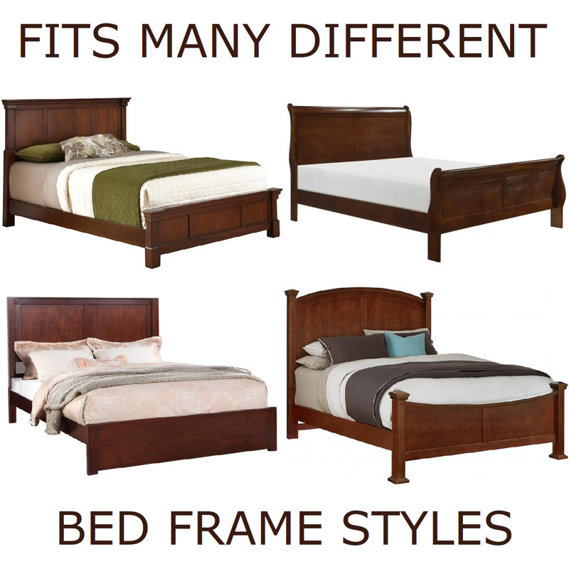 82" Medium Finish Laminated Wood Queen/King Bed Side Rails