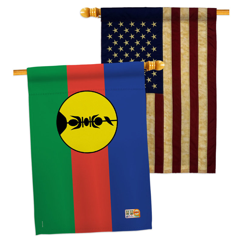 Double Sided 40'' H x 28'' W Polyester House Flag