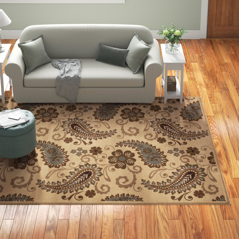 Tapis d'intérieur moderne tissé à la machine Zaria, Rectangle 4 pi x 6 pi