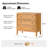 Shera Modern 28"W 3-Drawer Solid End Table with Integrated Power Station-1186330703
