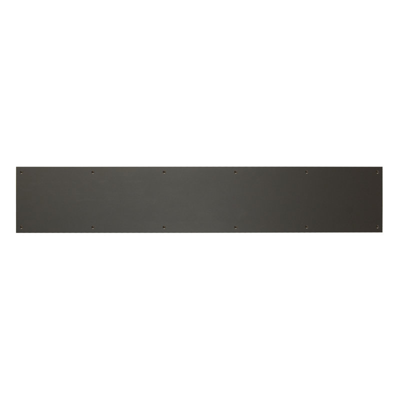 Screw Mount Kick Plate, 6" H x 30" W x 0.05" D, Oil Rubbed Bronze