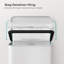 Steel Step On and Odour Seal Kitchen Rubbish Bin - 10.57 L