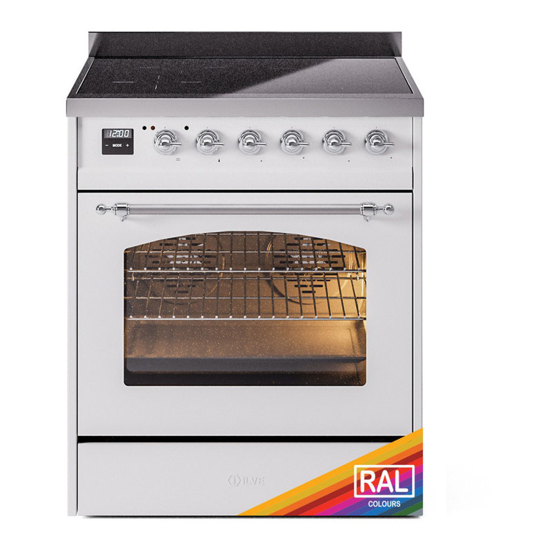 ILVE Nostalgie II 30 in Induction Range, RAL/Chrome