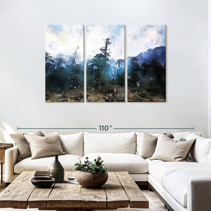 Avery Forest Abstract, 48" H x 74" W