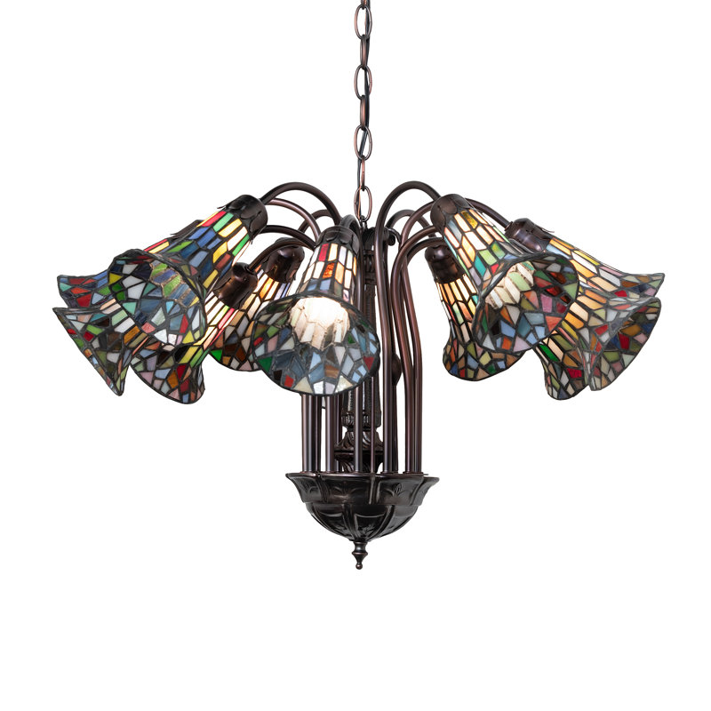 Pond Lily 12 - Light Chandelier, Multicolor