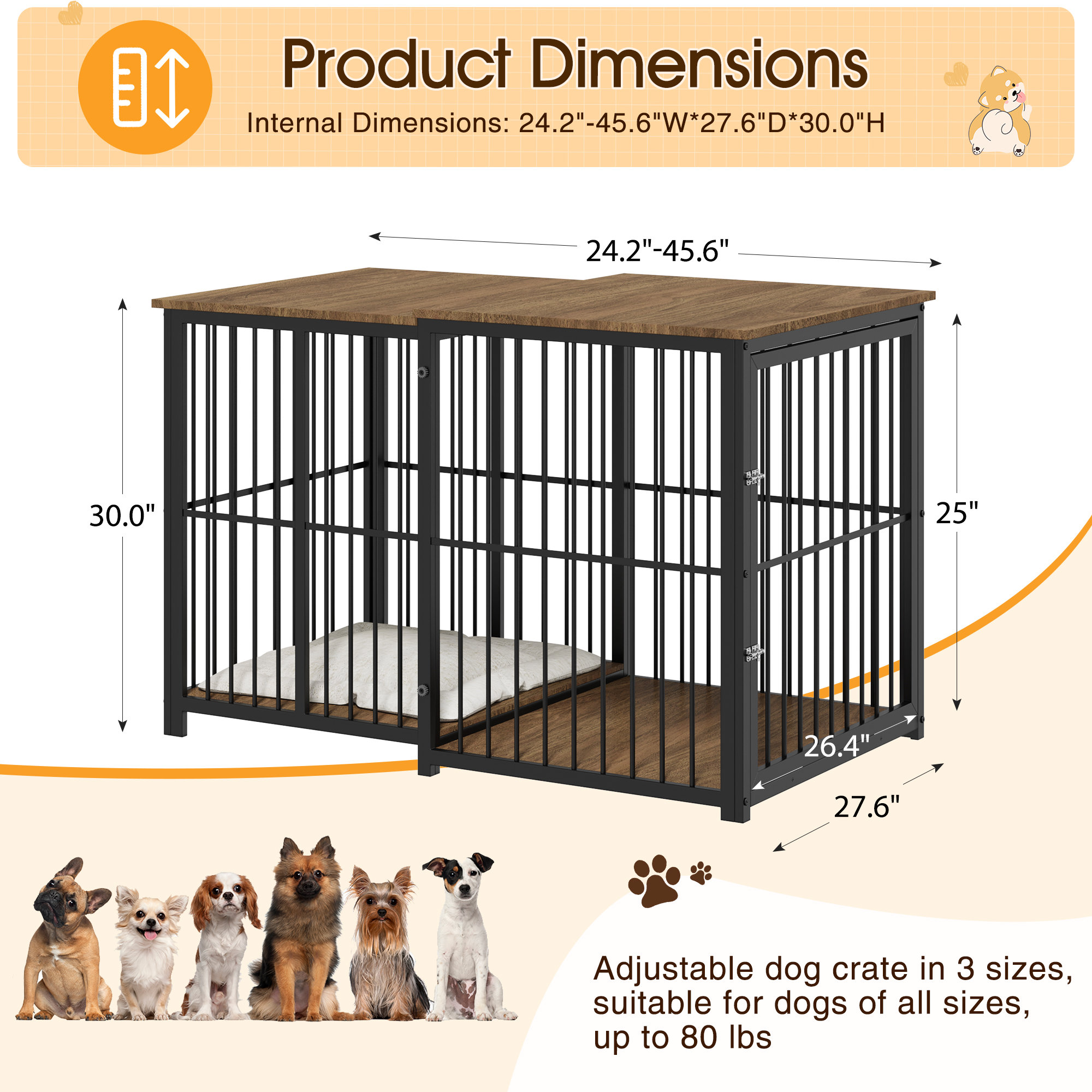 A closer look at Easy Dog Crate Expansion Wall