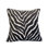 Black Zebra Silk Square Pillow Cover & Insert