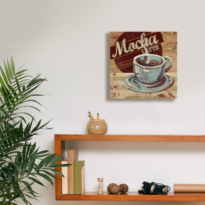 «Coffee Brew Sign II» par Paul Brent, H 12 po x l 12 po x P 0,75 po