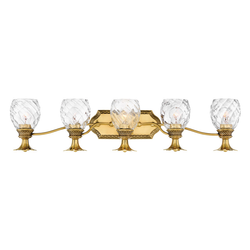 BATH PLANTATION Bath Five Light, Burnished Brass