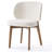 20.1" Extra Wide Upholstered Dining Chair, Side Chair with High Wingback, Armless Vanity Chair With Solid Wood Legs For Dining Living Room Vanity Office, Beige, Set of 2-848364688