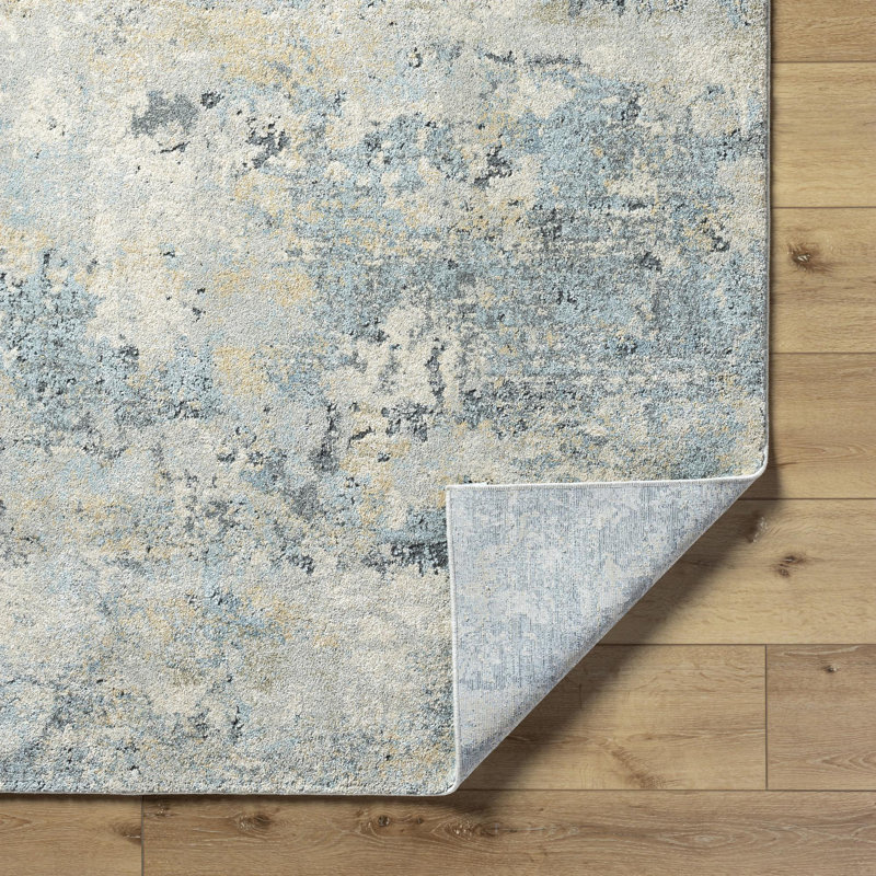 Amaurion Modern Machine Woven Area Rug, Rectangle 5'3" x 7'