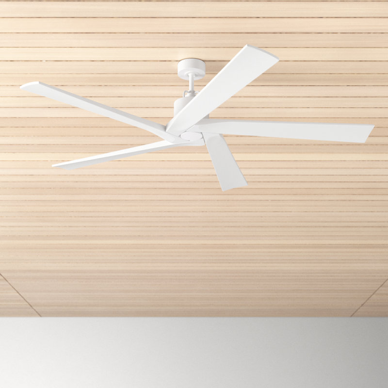Adalai Ceiling Fan, Matte White with White Blades, 56 inches