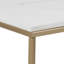 Coffee Table with White Marble Top