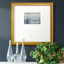 «Blue and Gold Abstract», reproduction encadrée-88071093-88466679